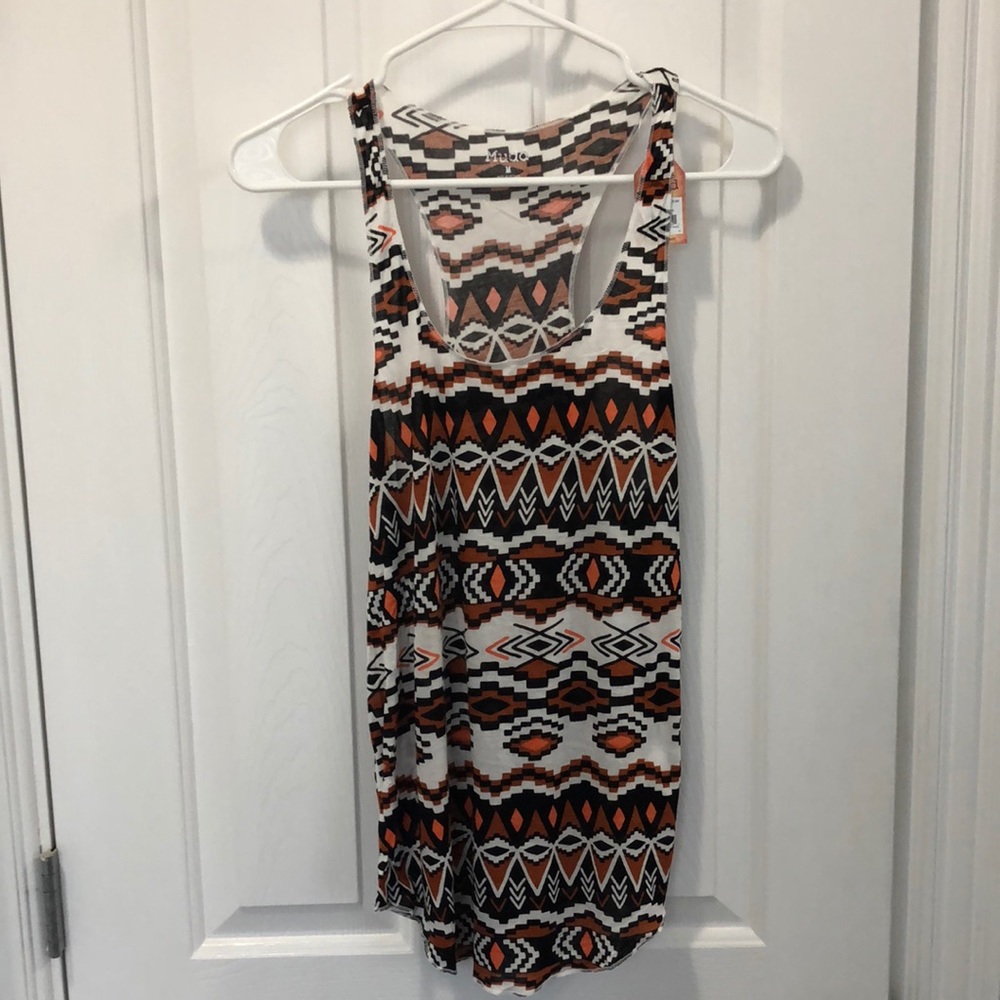 Juniors Mudd Tribal Print Racerback Tank Top